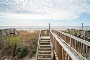 På stranden