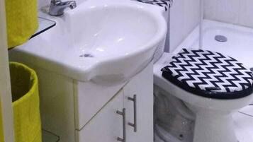 Shower, toilet paper