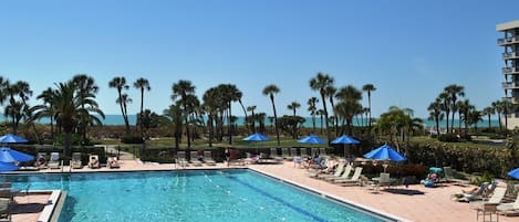A heated pool