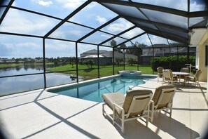 Outdoor pool, a heated pool - 4 Bed,3.5 Bath, 2 Masters Sf Pool / Kiddie Pool, Lakeside (Kissimmee)