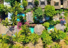 Área externa para banquete