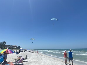 Vlak bij het strand