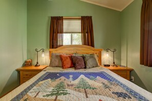 2 bedrooms, iron/ironing board, free WiFi, bed sheets