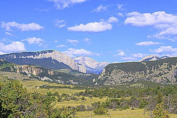 Our million dollar view of the South Fork Teton River Canyon from our House.