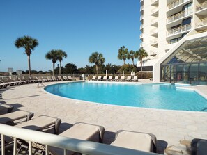 A heated pool