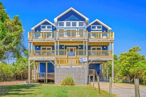 Exterior - Oceanview Home in Avon with Private Pool, Hot Tub, Elevator, and Game Room (Avon)
