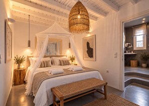 Room - 6BR 7BA Exclusive next to the Beach, Large Private Pool Sea & Sun Villa Mykonos (Mykonos)