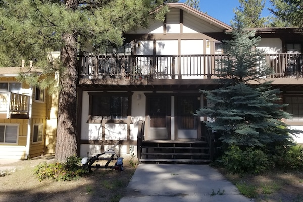 front of the cabin