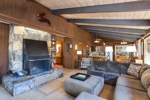 TV, fireplace, DVD player