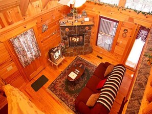 Fernseher, Kamin