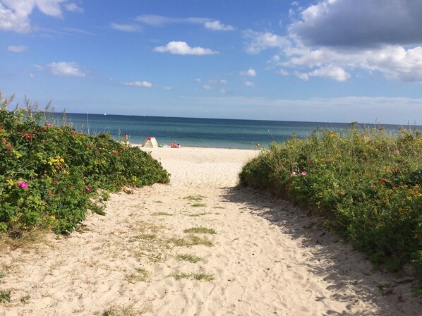 Ranta lähistöllä, aurinkotuoleja