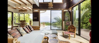 Prive-woning in Montezuma met adembenemend zicht op de oceaan en het regenwoud