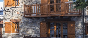 appartement "myosotis" in chalet 20 m van de skilift van het dorp en de winkels