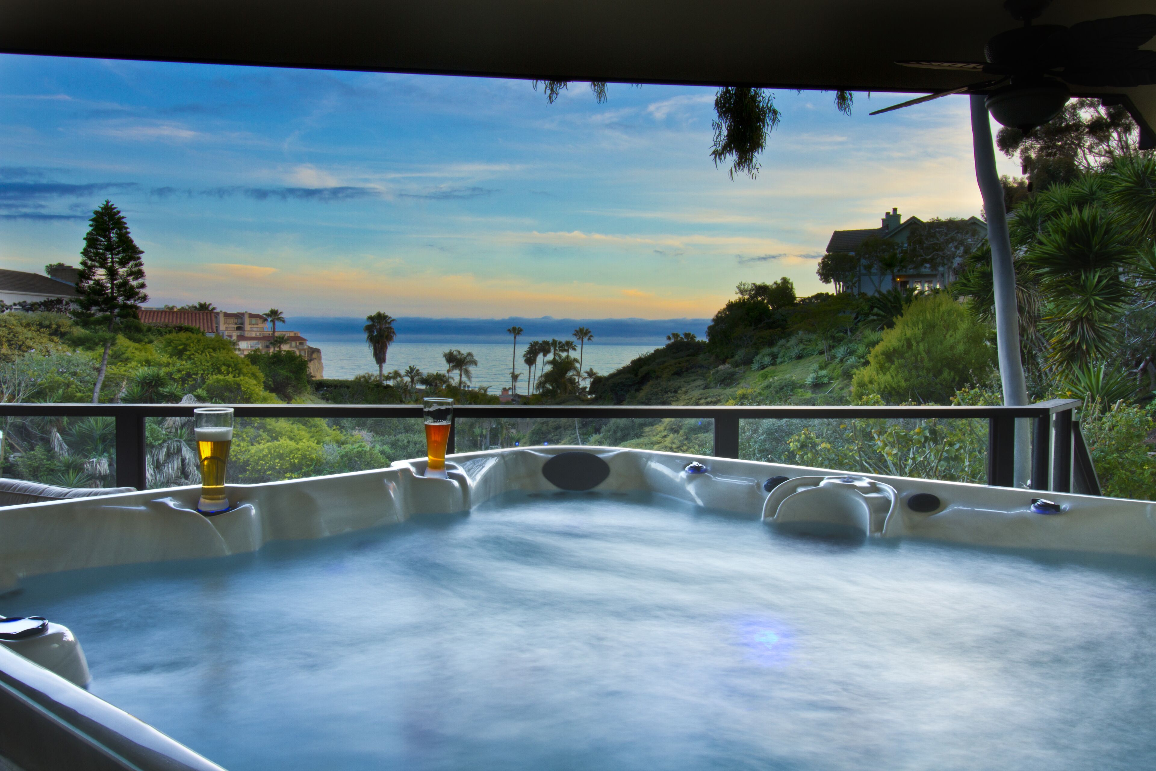 Spanish Villa - Whitewater Ocean & Canyon Views - Walk to Beach!