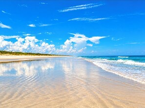 17 miles New Smyrna Beach
A drive and no drive section on the beach. Up 27th Ave no drive.
 - Private h. pool & hot tub, one floor, sleeps 2 to 8 Pets ok New Smyrna Beach, FL (NEW SMYRNA BEACH)