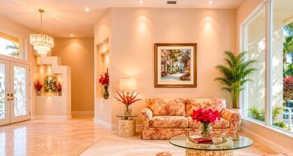 Private h. pool & hot tub, one floor, sleeps 2 to 8 Pets ok New Smyrna Beach, FL