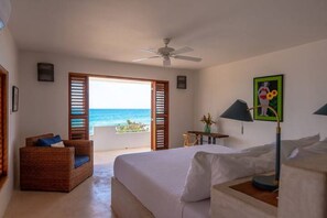 3 bedrooms, iron/ironing board, travel cot, Internet - Three Bedroom Oceanfront Ecoluxe Haven in Treasure Beach Jamaica (Treasure Beach)