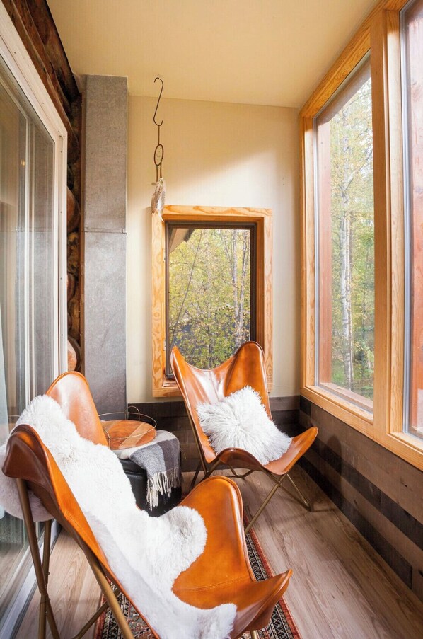 Interior - Moose Lodge Log Cabin and Chalet w/ Hot Tub sleeps 16 (Anchorage)