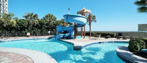 Indoor pool, outdoor pool