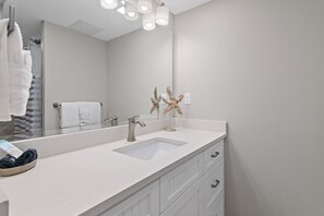 Hair dryer, towels