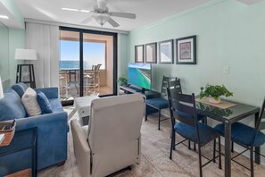 Smart TV - SUNRISE GULF VIEW/BEACH FRONT UNIT! ENJOY 1 FREE BEACH CHAIR SETUP UP EACH DAY! (Destin)