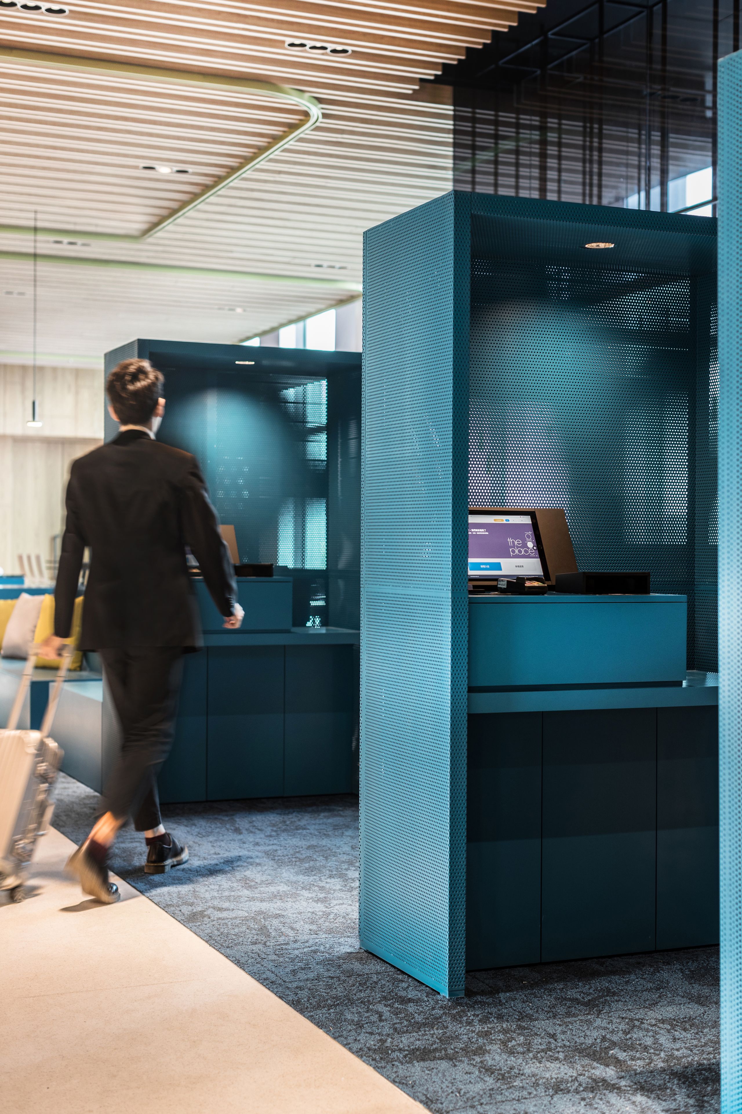 check-in/check-out kiosk