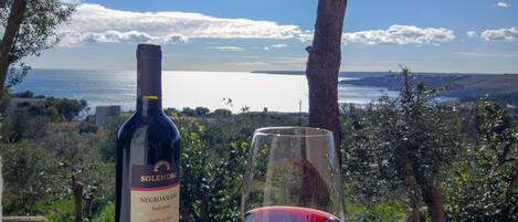 Udsigt fra overnatningsstedet