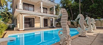 9BHK Private Swimming Pool Villa with Kids Pool, Seahorse Fountains and Playroom