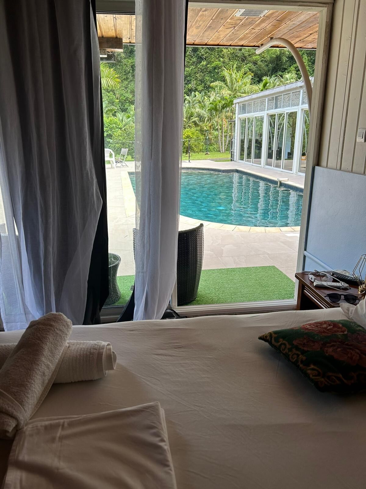 Comfort Double Room, 1 Double Bed, Non Smoking, Pool View | Blackout curtains, cots/infant beds, bed sheets