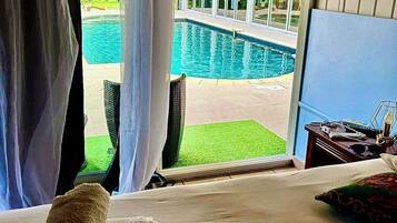 Comfort Double Room, 1 Double Bed, Non Smoking, Pool View | View from room