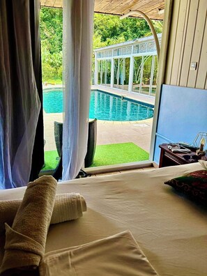Comfort Double Room, 1 Double Bed, Non Smoking, Pool View | View from room - L'Escale Royale (Salazie)