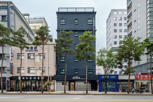 Majoituspaikan julkisivu