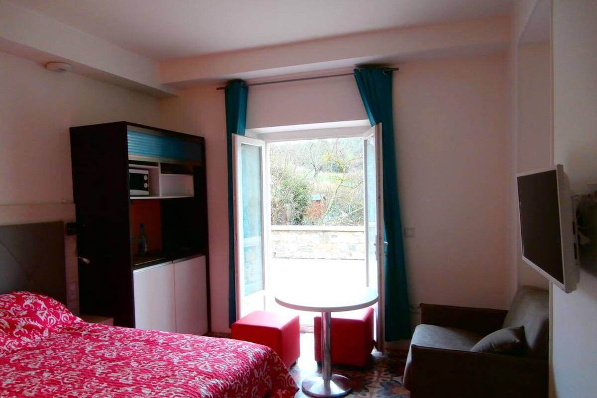 individually decorated, individually furnished, desk, blackout curtains