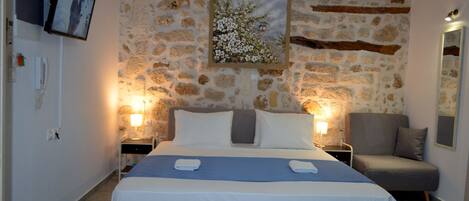 1 غرفة نوم ومكواة/لوح كي وواي فاي مجانًا وملاءات أسرّة