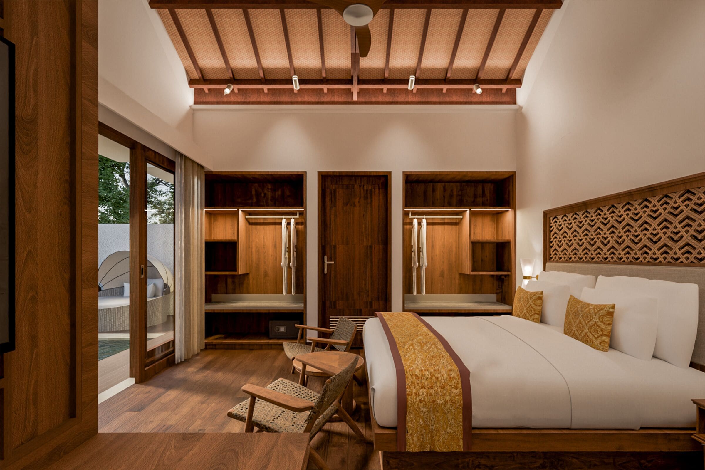 Intimate Pool Villa with Exclusive Lounge Access | In-room safe, blackout drapes, soundproofing, free WiFi
