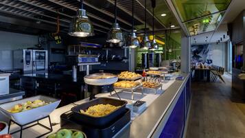 Daily buffet breakfast (EUR 28 per person)