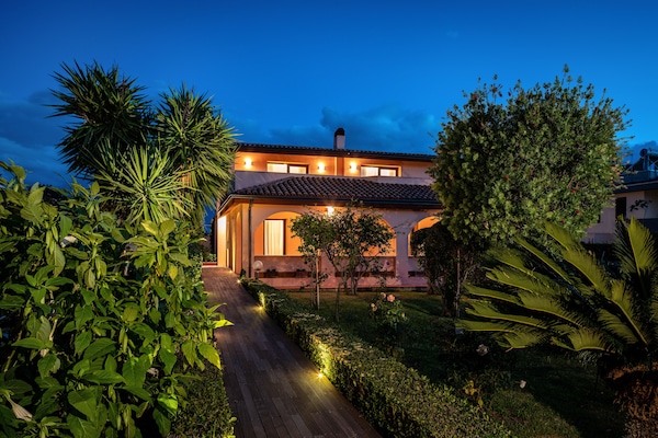 Front of property - evening/night