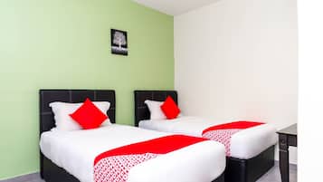 Desk, iron/ironing board, free WiFi, bed sheets