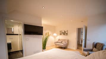 公寓, 1 間臥室, 非吸煙房, 露台 | 高級寢具、特厚豪華床墊、隔音、免費 Wi-Fi