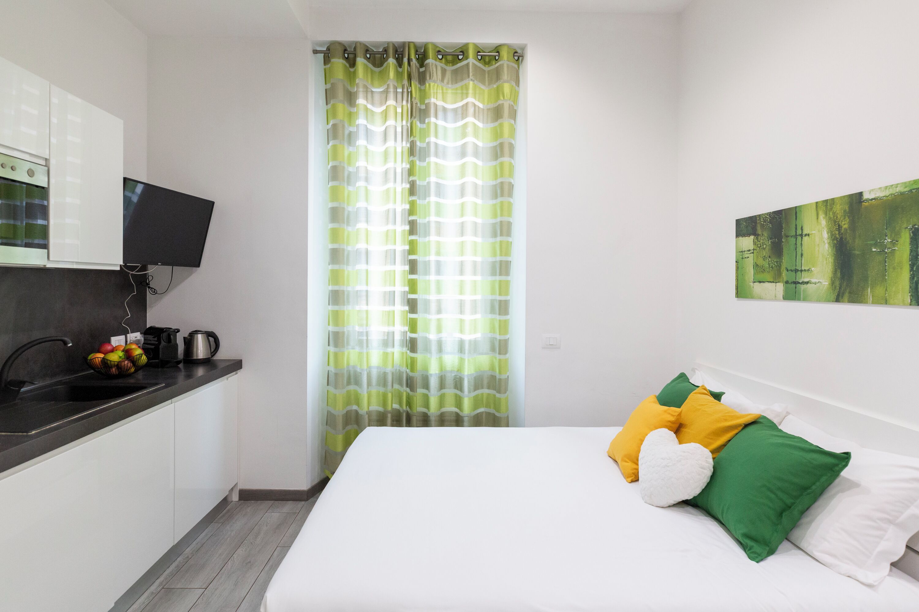 Monolocale City | Ferro/asse da stiro, Wi-Fi gratuito, lenzuola