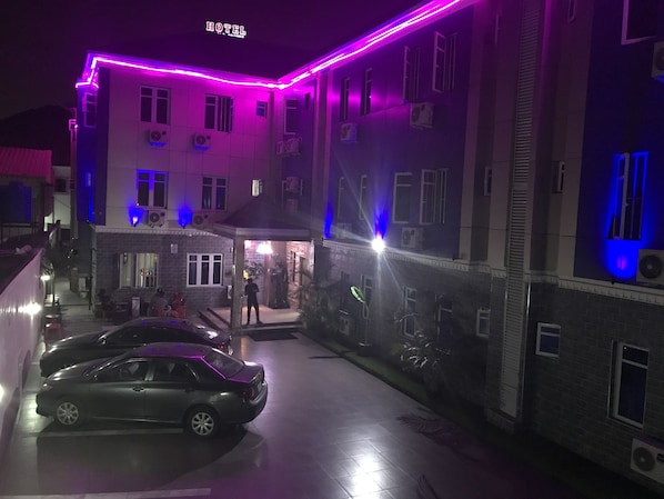 Front of property – evening/night