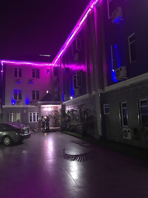 Front of property – evening/night