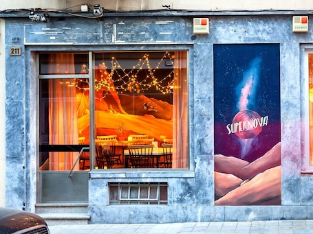 Fachada da propriedade. Supernova - Hostel