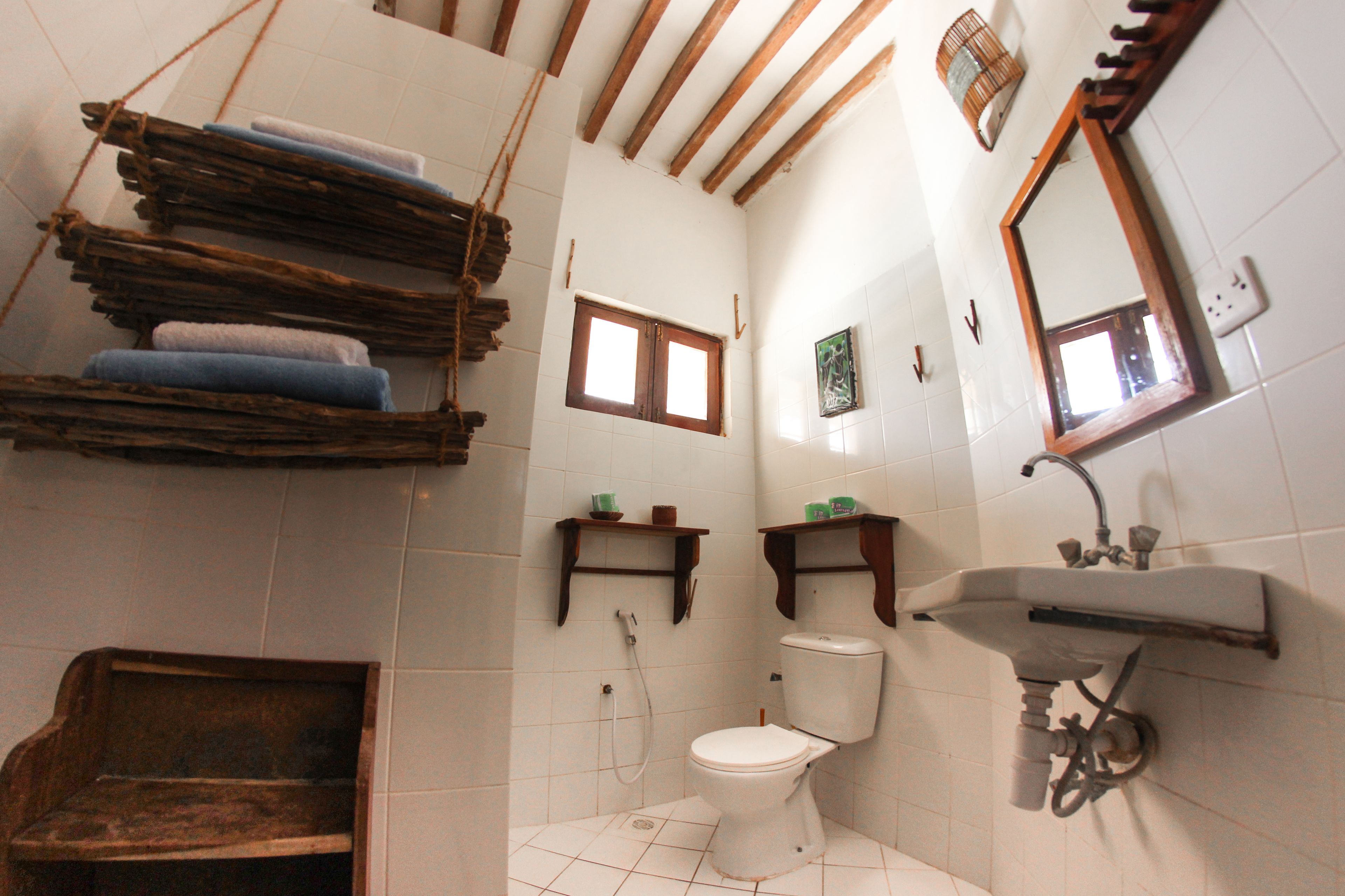 Villa, Beachfront | Bathroom | Shower, free toiletries, towels, soap