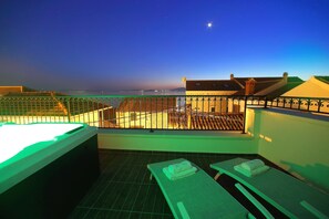 Luxury Penthouse (2 Bedrooms) with Sea view and Hot Tub | Balcony view - Villa Vito (Bibinje)