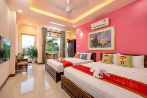 Family Villa, River View | Minibar, in-room safe, desk, soundproofing