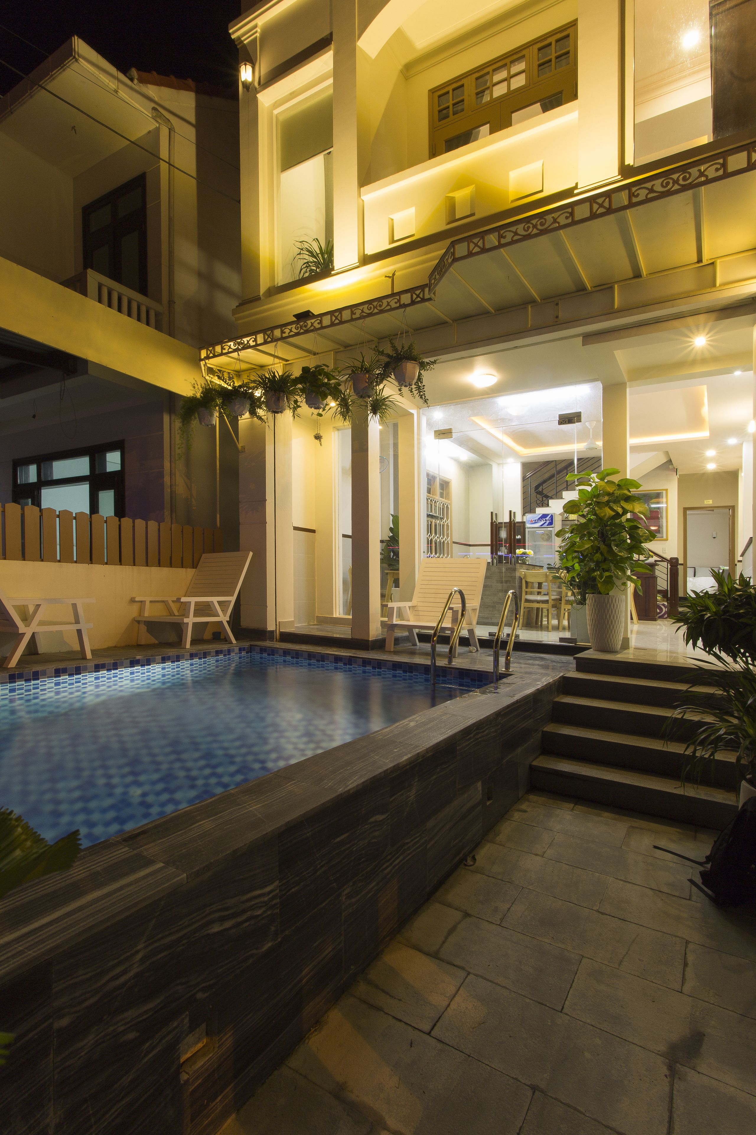 Front of property – evening/night