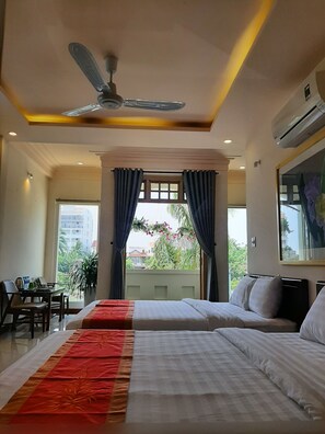 Family Villa, River View | Minibar, in-room safe, desk, soundproofing