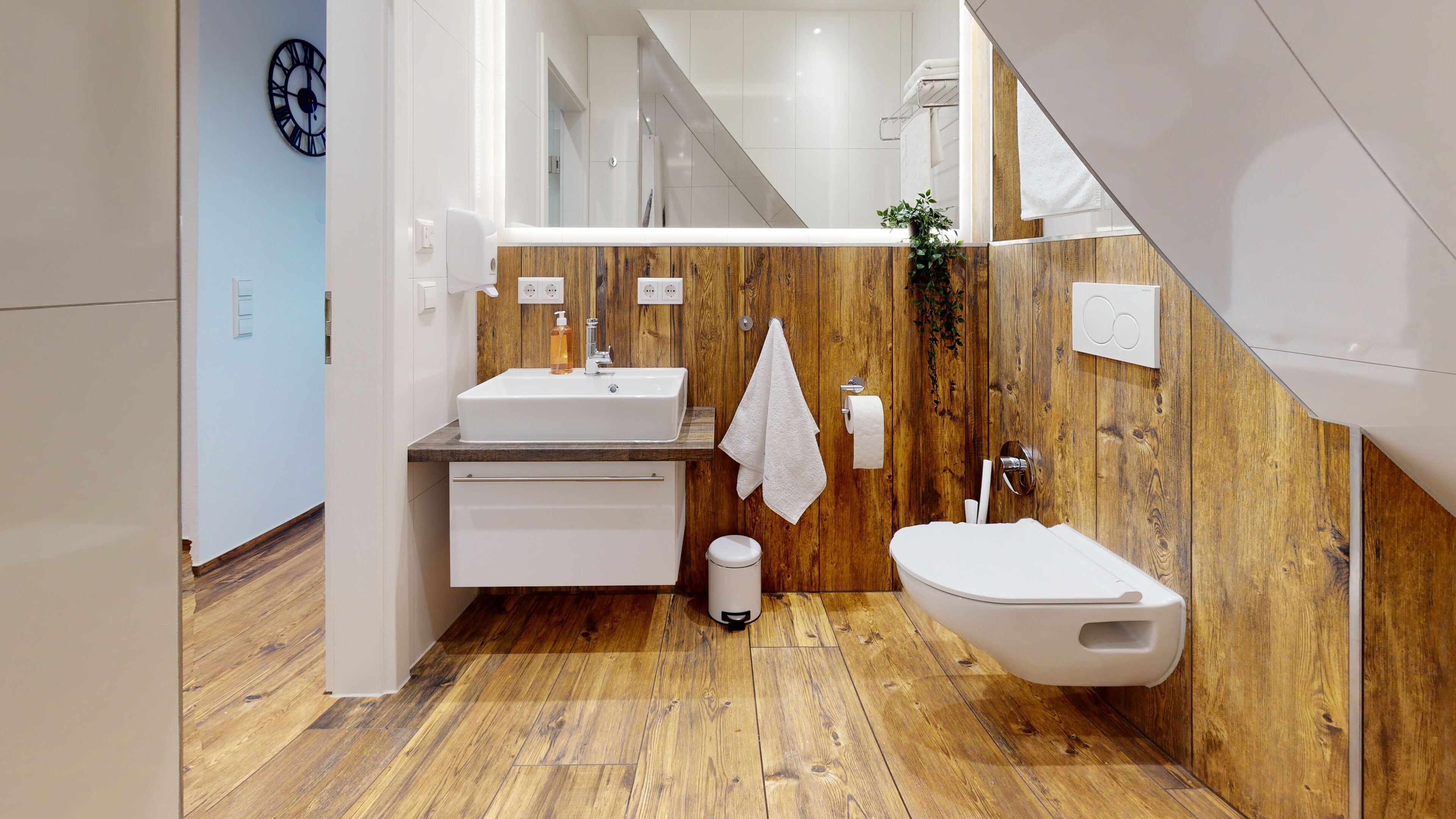 Quarto casal ou duplo exclusivo | Banheiro | Chuveiro, chuveiro com efeito de chuva, secador de cabelo, bidê