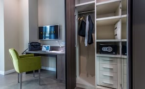Minibar, in-room safe, desk, blackout curtains